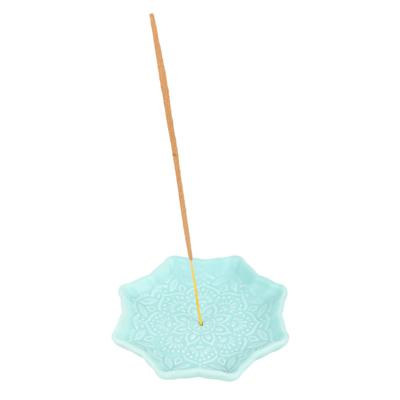 Blue Mandala Ceramic Incense Holder Plate