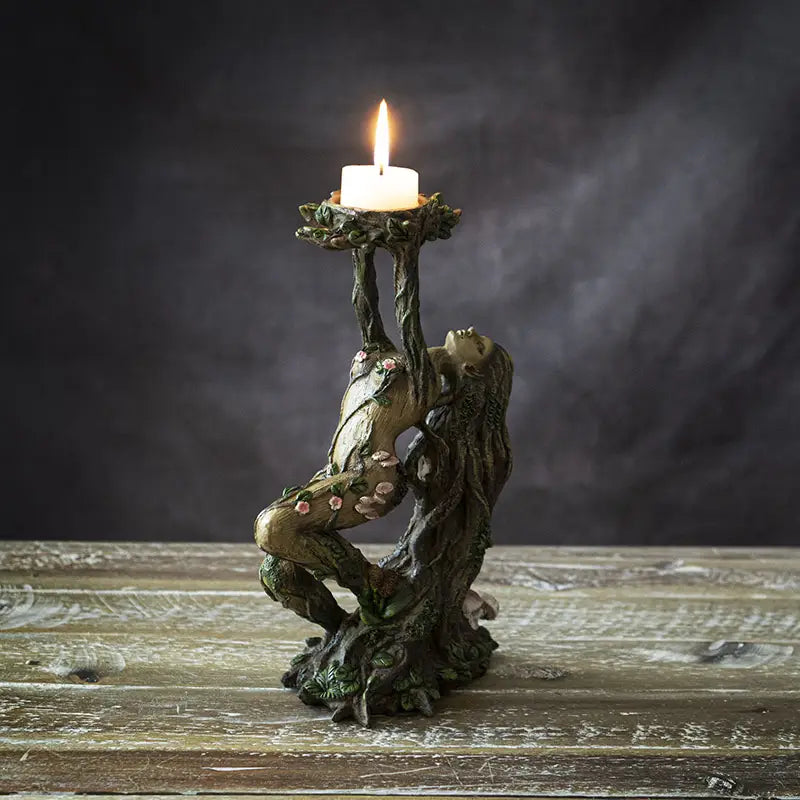 Mother Gaia Tree Spirit Candle Holder