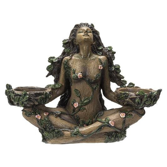 Gaia in Balance Tealight Holder